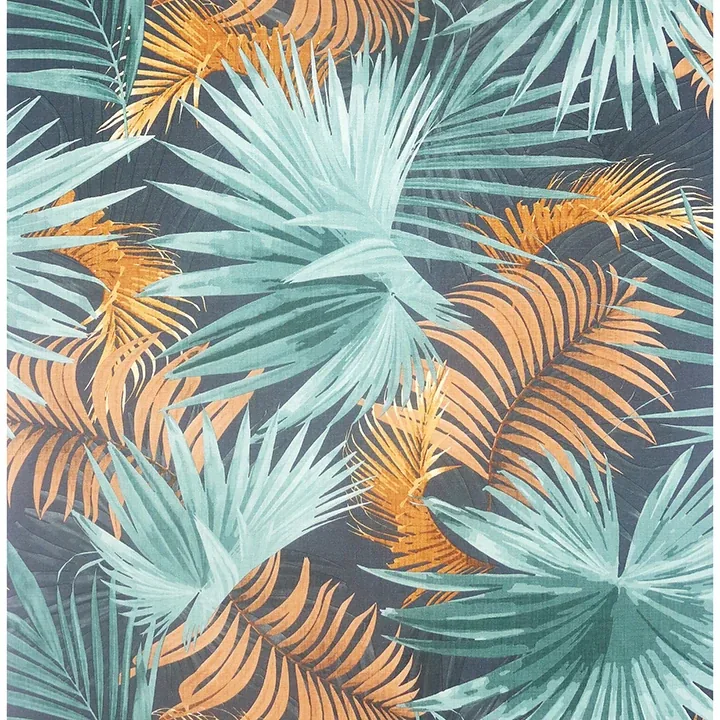 Brewster Home Fashions Esau Teal Jungle Palms Wallpaper - SKU AH296005