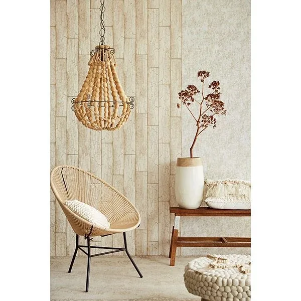 Brewster Home Fashions Esmee Beige Wood Wallpaper - SKU 369025