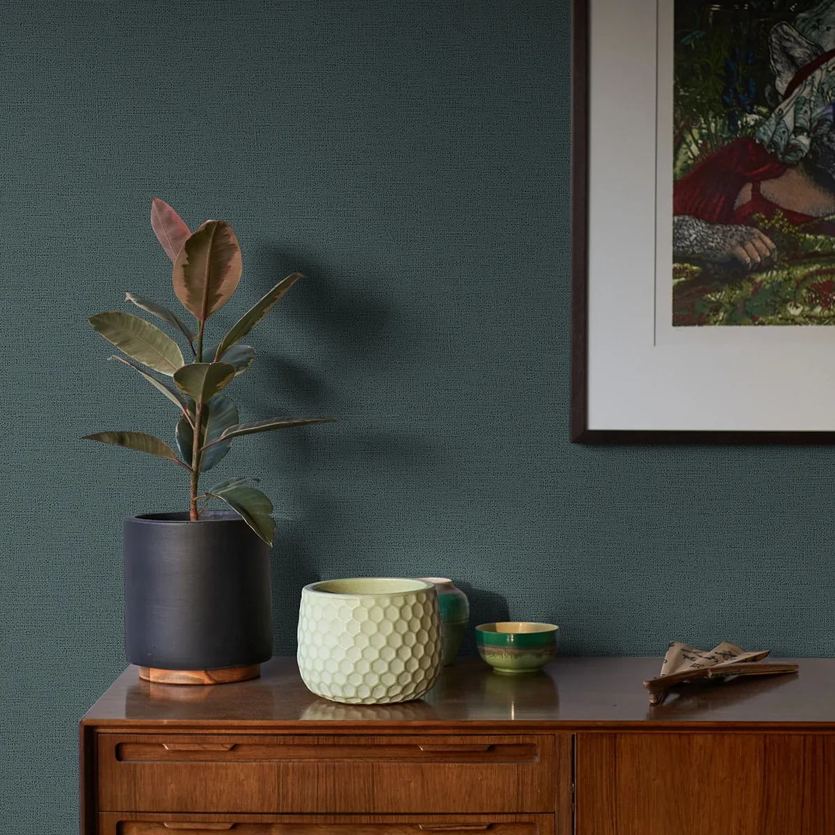Brewster Home Fashions Estefan Teal Distressed Texture Wallpaper - SKU 4044-37178-3