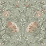 Brewster Home Fashions Ester Sage Nouveau Blooms Wallpaper - SKU DD139419