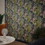 Brewster Home Fashions Etta Navy Tropical Wallpaper - SKU AH921703