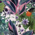 Brewster Home Fashions Etta White Tropical Wallpaper - SKU AH921704
