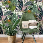 Brewster Home Fashions Etta White Tropical Wallpaper - SKU AH921704