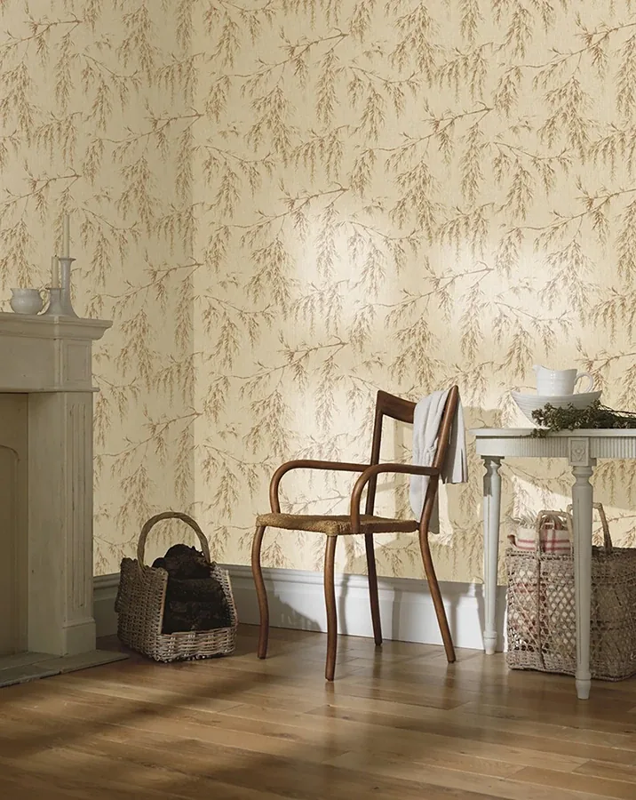 Brewster Home Fashions Eugenia Rust Willow Wallpaper - SKU AH698208