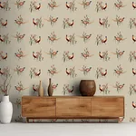 Brewster Home Fashions Eustace Neutral Pheasant Meadow Wallpaper - SKU AH100214AH