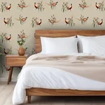 Brewster Home Fashions Eustace Neutral Pheasant Meadow Wallpaper - SKU AH100214AH