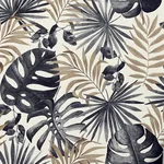 Brewster Home Fashions Eustis Black Jungle Wall Wallpaper - SKU AH297105