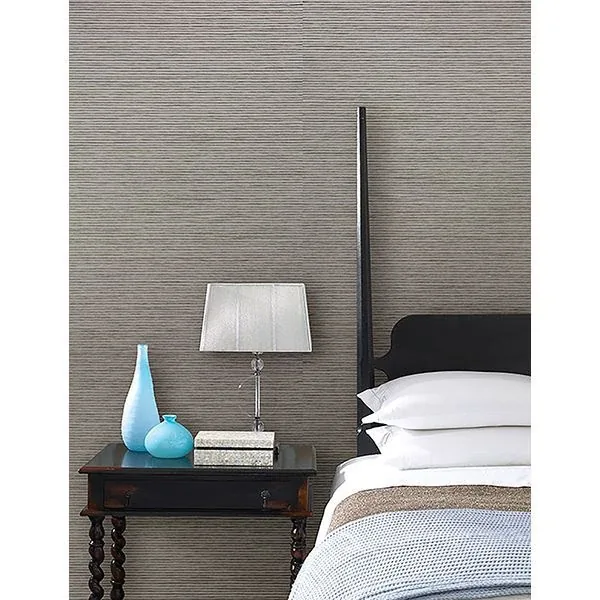 Brewster Home Fashions Eva Grey Paper Weave Wallpaper - SKU 2622-30225