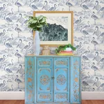 Brewster Home Fashions Everglades Blue Flamingos Wallpaper - SKU 3120-13602