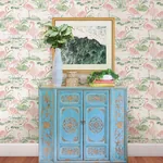 Brewster Home Fashions Everglades Coral Flamingos Wallpaper - SKU 3120-13601