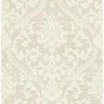 Brewster Home Fashions Evette Neutral Damask Wallpaper - SKU 4157-25009