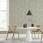 Brewster Home Fashions Evonne Charcoal Marble Patina Wallpaper - SKU AH296706