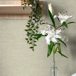 Brewster Home Fashions Exhale Light Yellow Faux Grasscloth Wallpaper - SKU 4157-26463