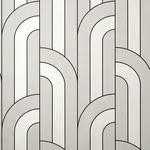 Brewster Home Fashions Ezra Platinum Arch Wallpaper - SKU 4157-42843