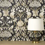 Brewster Home Fashions Fae Charcoal Woodland Wallpaper - SKU FD42948