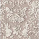 Brewster Home Fashions Fae Light Pink Woodland Wallpaper - SKU FD43607