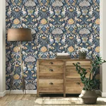 Brewster Home Fashions Fae Navy Woodland Wallpaper - SKU FD42950