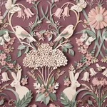 Brewster Home Fashions Fae Plum Woodland Wallpaper - SKU FD42949