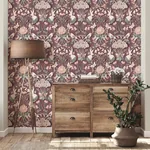 Brewster Home Fashions Fae Plum Woodland Wallpaper - SKU FD42949