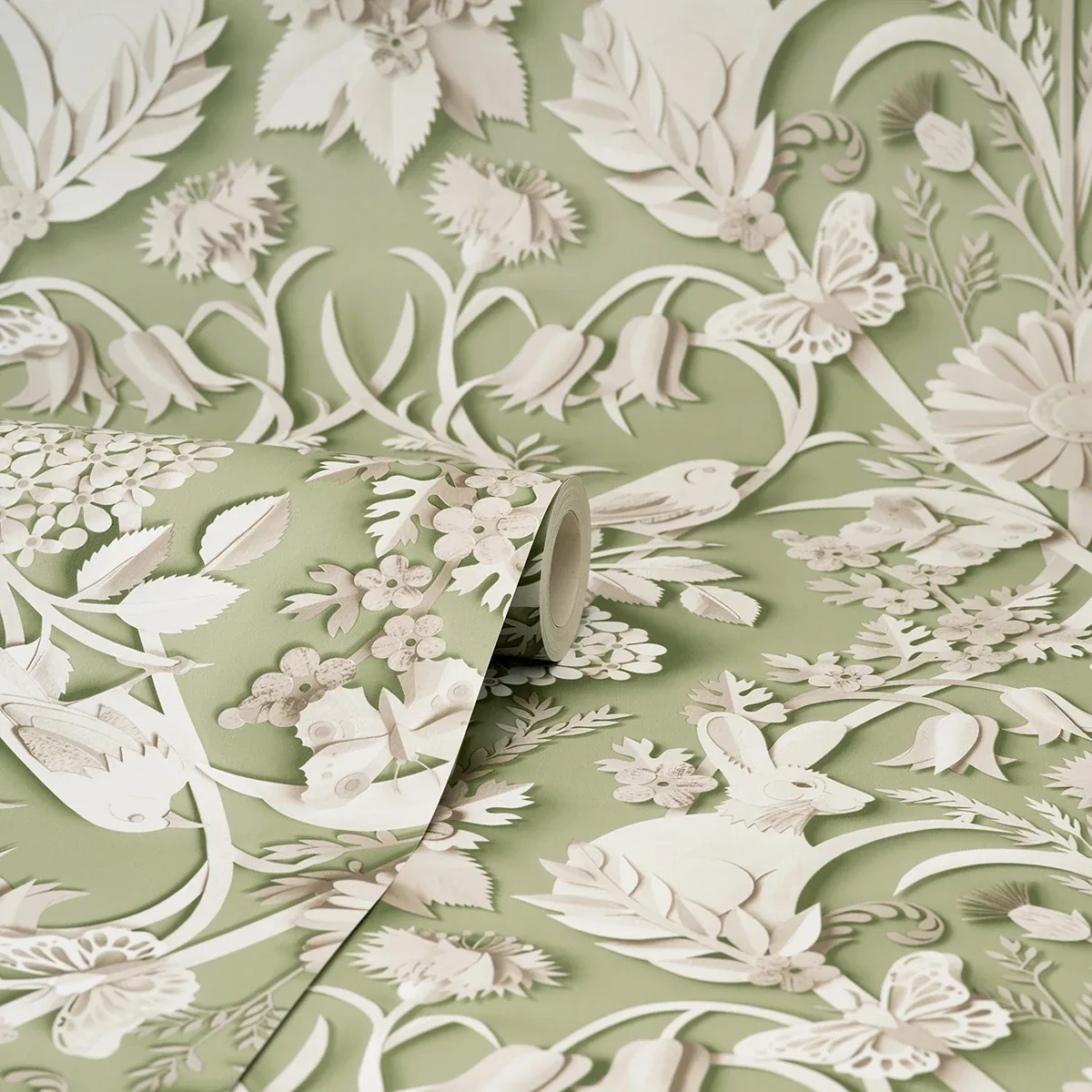 Brewster Home Fashions Fae Sage Woodland Wallpaper - SKU FD42951