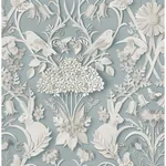 Brewster Home Fashions Fae Sky Blue Woodland Wallpaper - SKU FD43605