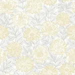 Brewster Home Fashions Faustin Yellow Floral Wallpaper - SKU 4072-70048