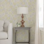 Brewster Home Fashions Faustin Yellow Floral Wallpaper - SKU 4072-70048