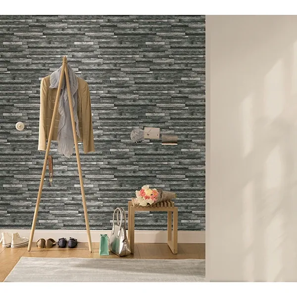 Brewster Home Fashions Federico Grey Slate Wallpaper - SKU MG31732