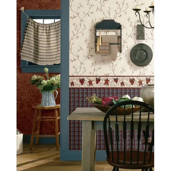 Brewster Home Fashions Felicia Rose Star Berry Vine Wallpaper | Wallpaper Twins Brewster Home Fashions Felicia Rose Star Berry Vine Wallpaper - SKU PUR44034