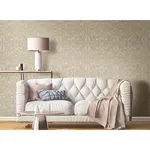 Brewster Home Fashions Fenice Beige Scroll Wallpaper - SKU SR24121