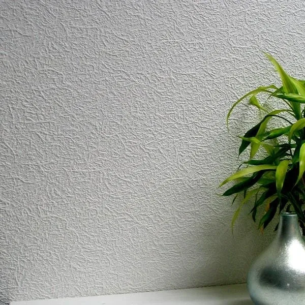 Brewster Home Fashions Fibrous White Paintable Textured Vinyl Wallpaper - SKU 437-RD80009