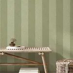 Brewster Home Fashions Finn Green Chevron Stripe Wallpaper - SKU M1866