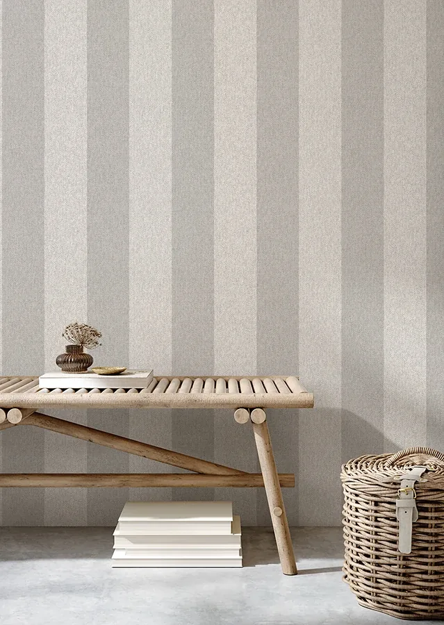 Brewster Home Fashions Finn Grey Chevron Stripe Wallpaper - SKU M1872