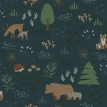 Brewster Home Fashions Finola Dark Blue Bears Wallpaper - SKU 4060-139248