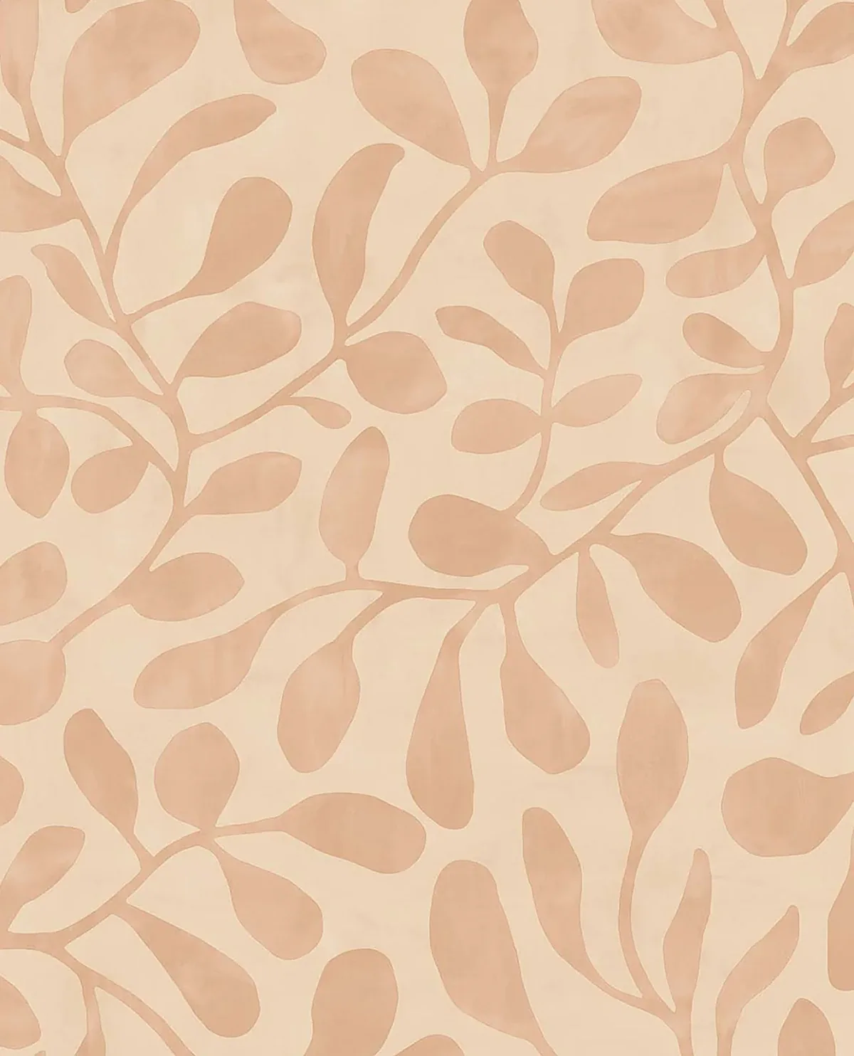 EJ318031 | Fiona Peach Leafy Vines Wallpaper