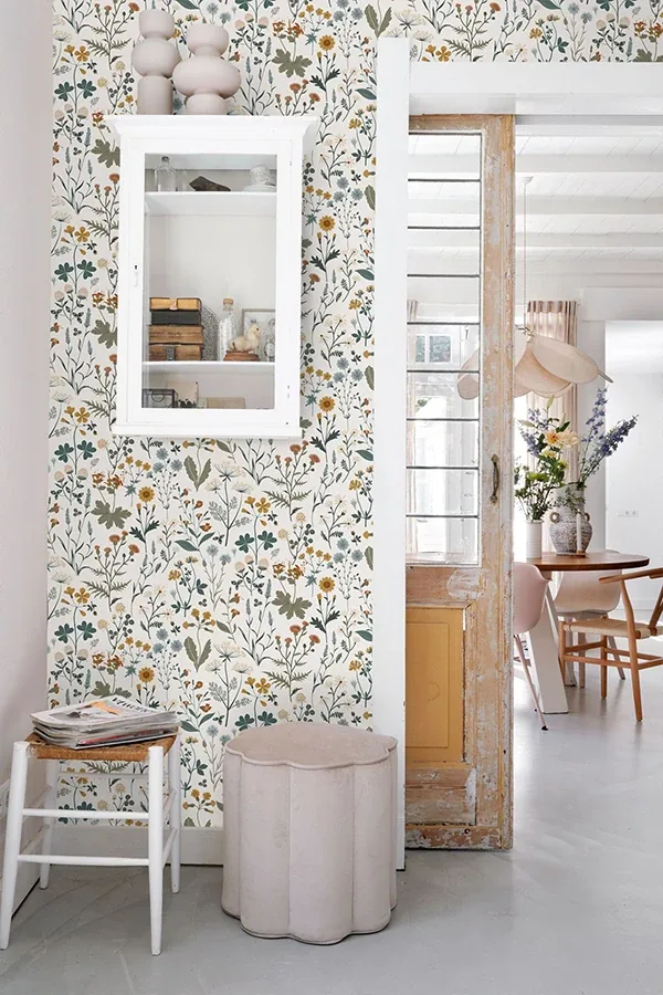 Brewster Home Fashions Fiore Blue Wildflowers Wallpaper - SKU DD139391