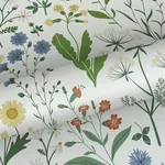 Brewster Home Fashions Fiore Green Wildflowers Wallpaper - SKU DD139390