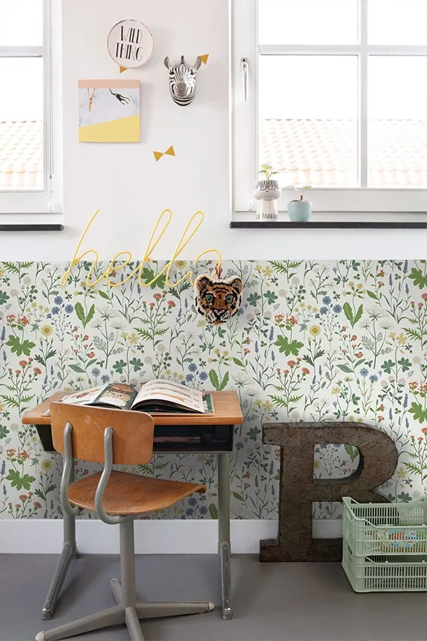 Brewster Home Fashions Fiore Green Wildflowers Wallpaper - SKU DD139390