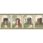 Brewster Home Fashions Fisher Sage Outhouse Wallpaper - SKU 3123-50321