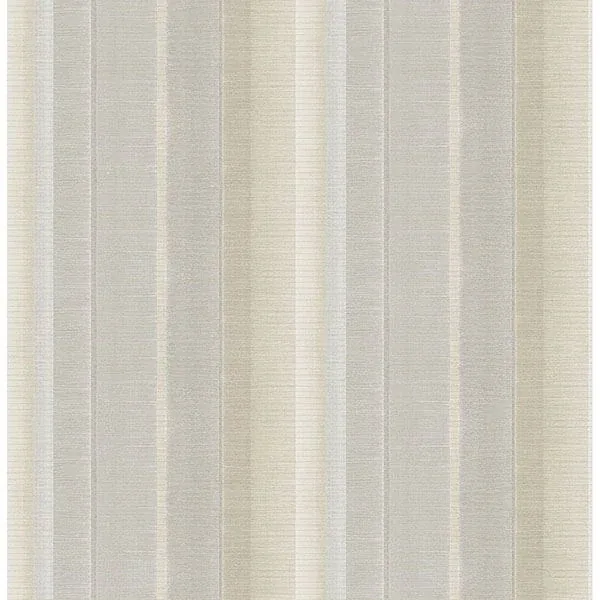 Brewster Home Fashions Flat Iron Silver Stripe Wallpaper - SKU 3114-003326