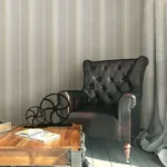 Brewster Home Fashions Flat Iron Silver Stripe Wallpaper - SKU 3114-003326