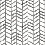 Brewster Home Fashions Fletching Black Geometric Wallpaper - SKU 3124-13924