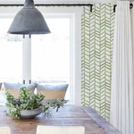 Brewster Home Fashions Fletching Green Geometric Wallpaper - SKU 3124-13921