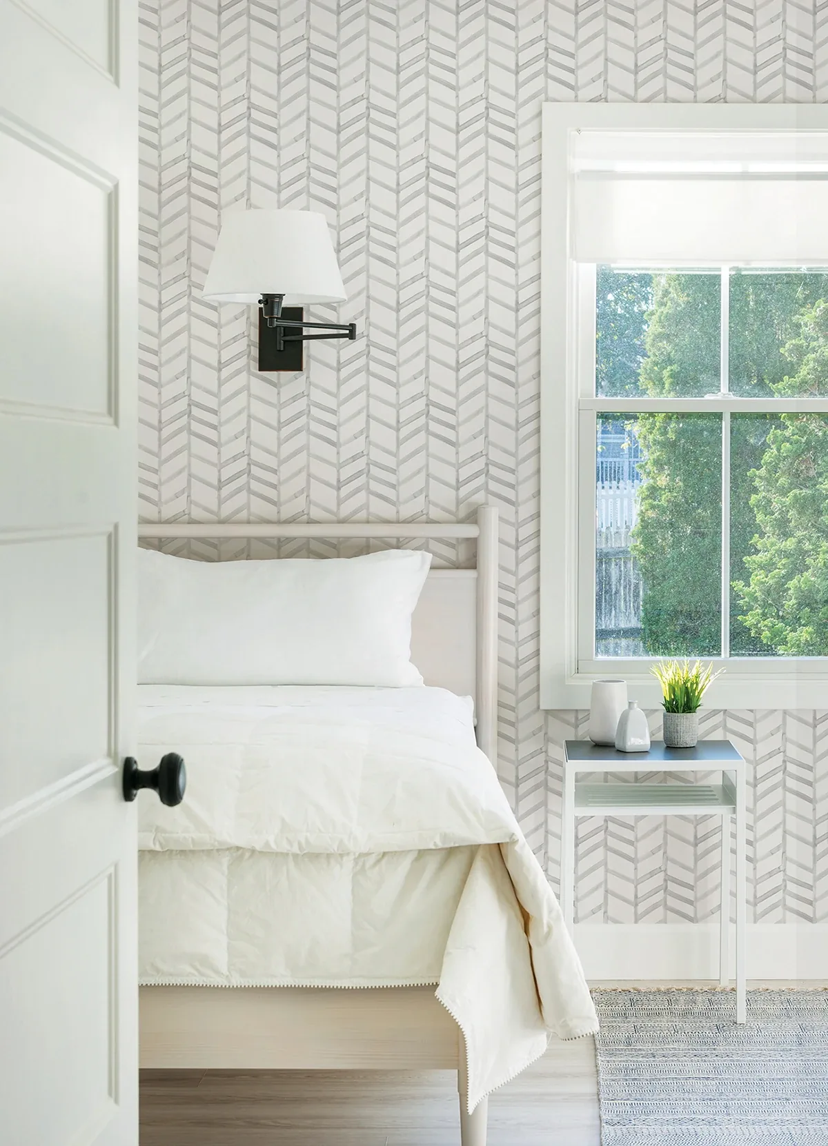 Brewster Home Fashions Fletching Grey Geometric Wallpaper - SKU 3124-13922