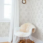 Brewster Home Fashions Fletching Grey Geometric Wallpaper - SKU 3124-13922