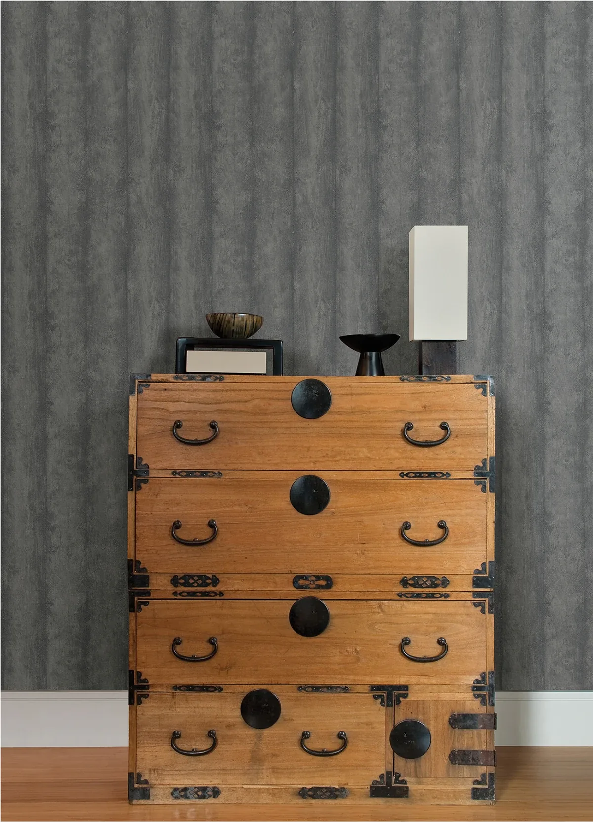 Brewster Home Fashions Flint Grey Wood Wallpaper - SKU 4041-429435