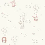Brewster Home Fashions Floating Balloons Pink Animal Wallpaper | Wallpaper Twins Brewster Home Fashions Floating Balloons Pink Animal Wallpaper - SKU 4203-27555