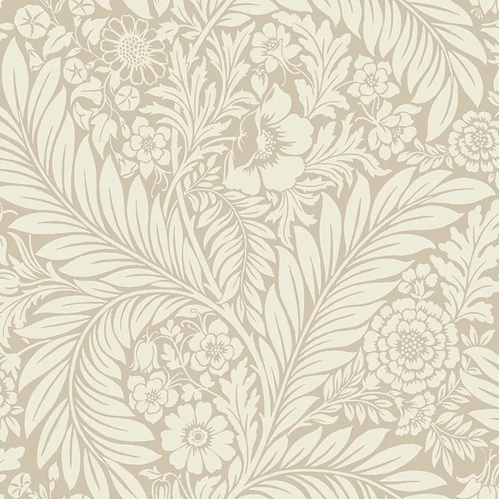 Brewster Home Fashions Florence Neutral Leaf Wallpaper - SKU BG722