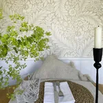 Brewster Home Fashions Florence Neutral Leaf Wallpaper - SKU BG722