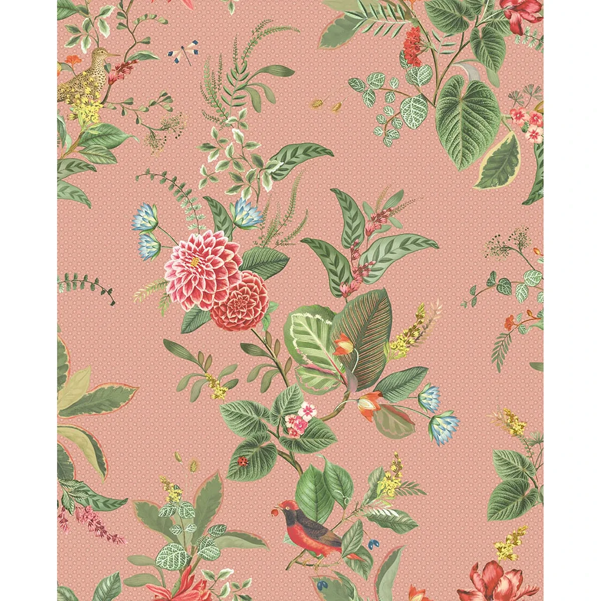 Brewster Home Fashions Floris Pink Woodland Floral Wallpaper - SKU 300111